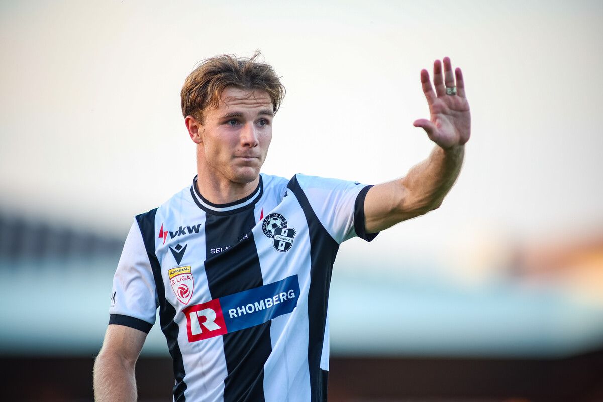 Lars Nussbauer braucht sich für seine Leistungen im Dress von SW Bregenz nicht zu entschuldigen. Der 23-Jährige zählt zu den absoluten Führungsspielern.⇒gepa