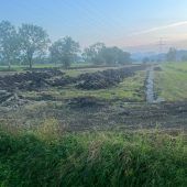 Baustelle im Ried wirft Fragen auf
