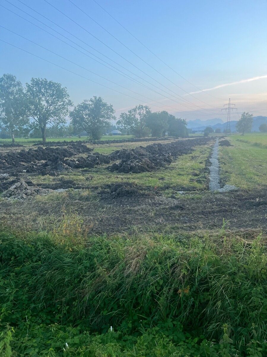 Laut Gemeinde wurde das Grundstück aufgeschüttet.