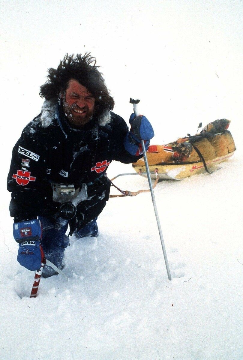 Messner im Jahr 1993 bei der Besteigung des Nanga Parbat.⇒dpa