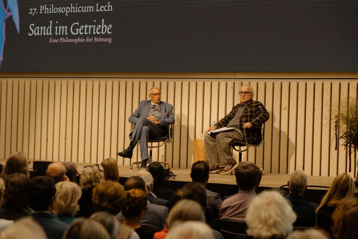 Michael Köhlmeier präsentierte drei Erzählungen, die von Konrad Paul Liessmann philosophisch vertieft wurden. ⇒kirstin hauk