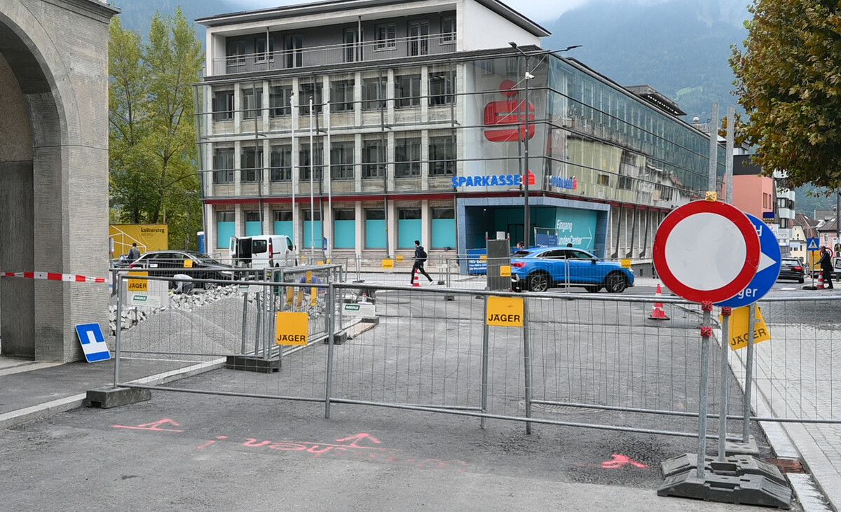 Mit dem letzten Feinschliff wird die Baustelle bald freigegeben.⇒ stadt bludenz