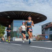 Staffellauf beim 3-Länder-Marathon