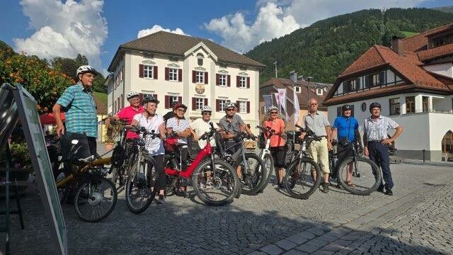 Radeln und entdecken: 50plus Schwarzach erlebte kulturelle Highlights und Naturgenuss im Montafon.⇒wilfried übelher