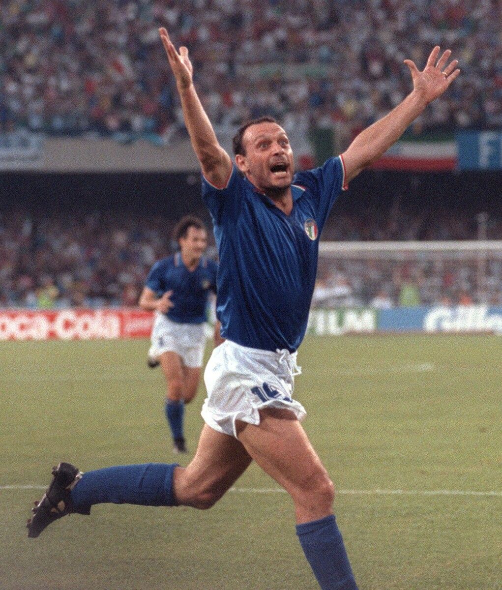 Toto Schillaci erzielte 1990 unter anderem den Siegtreffer gegen Österreich.⇒Apa