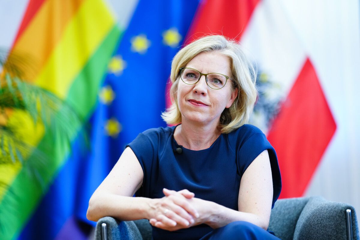 Umweltministerin Leonore Gewessler zeigt sich erfreut: Die WKStA stellt das Verfahren gegen sie ein.⇒APA