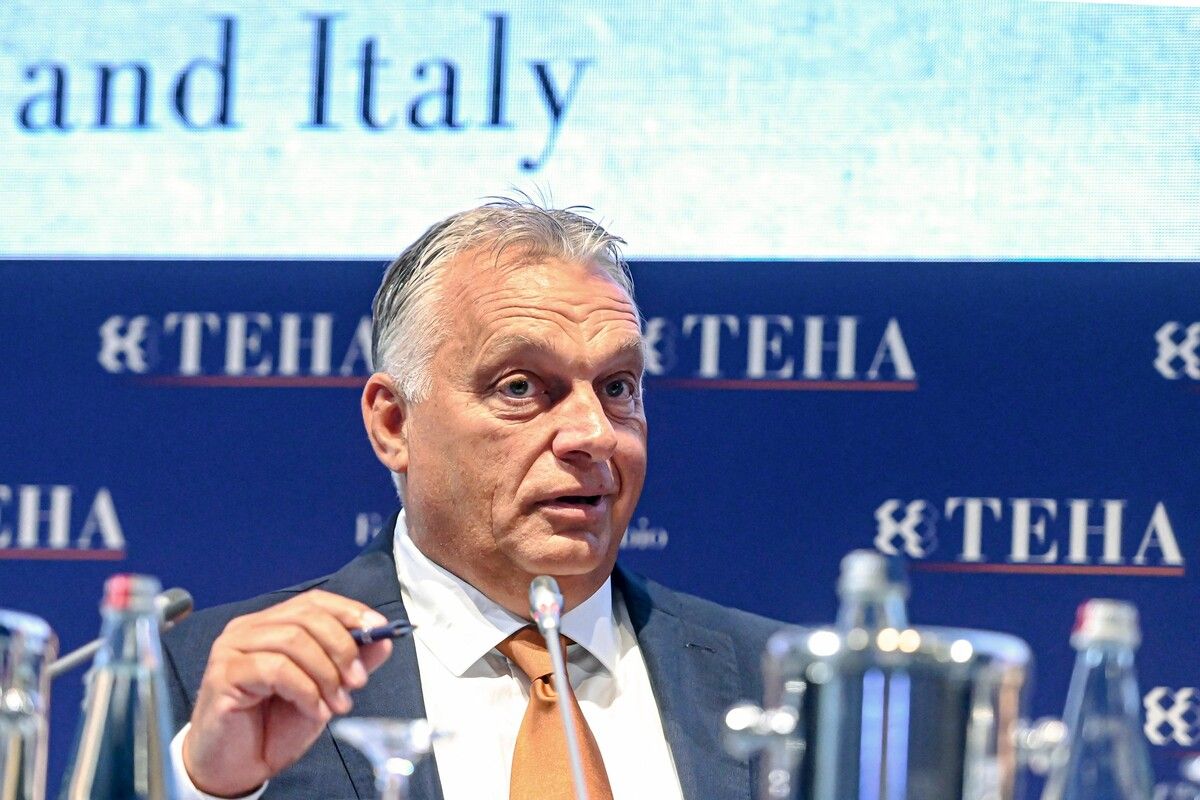 Ungarns Ministerpräsident Viktor Orban beim Wirtschaftsforum in Cernobbio.⇒afp