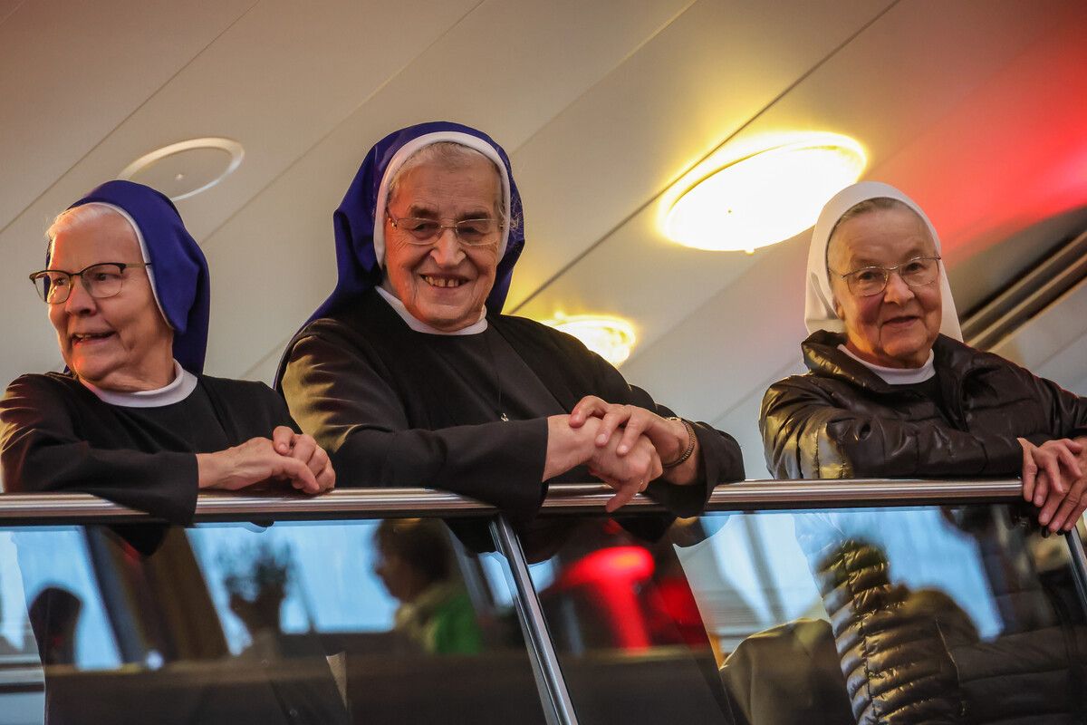 Auch die Ordensfrauen hatten ihren Spaß.