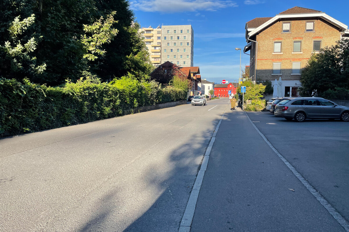 Auf einem 100 Meter langen Abschnitt der Franz-Michael-Felder-Straße startet in diesen Tagen die Sanierung der Asphaltdecke.⇒Stadt