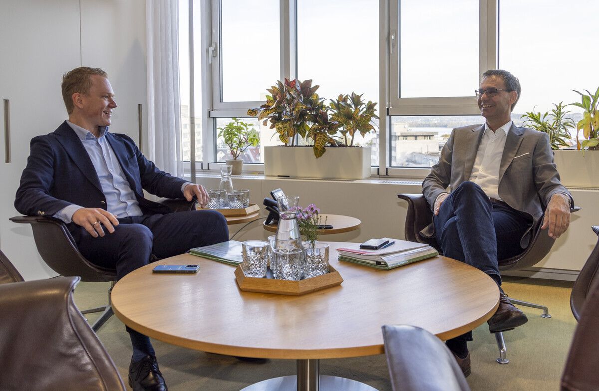 Bitschi war der erste, der Wallner am Dienstag besuchte. ⇒VN/Paulitsch