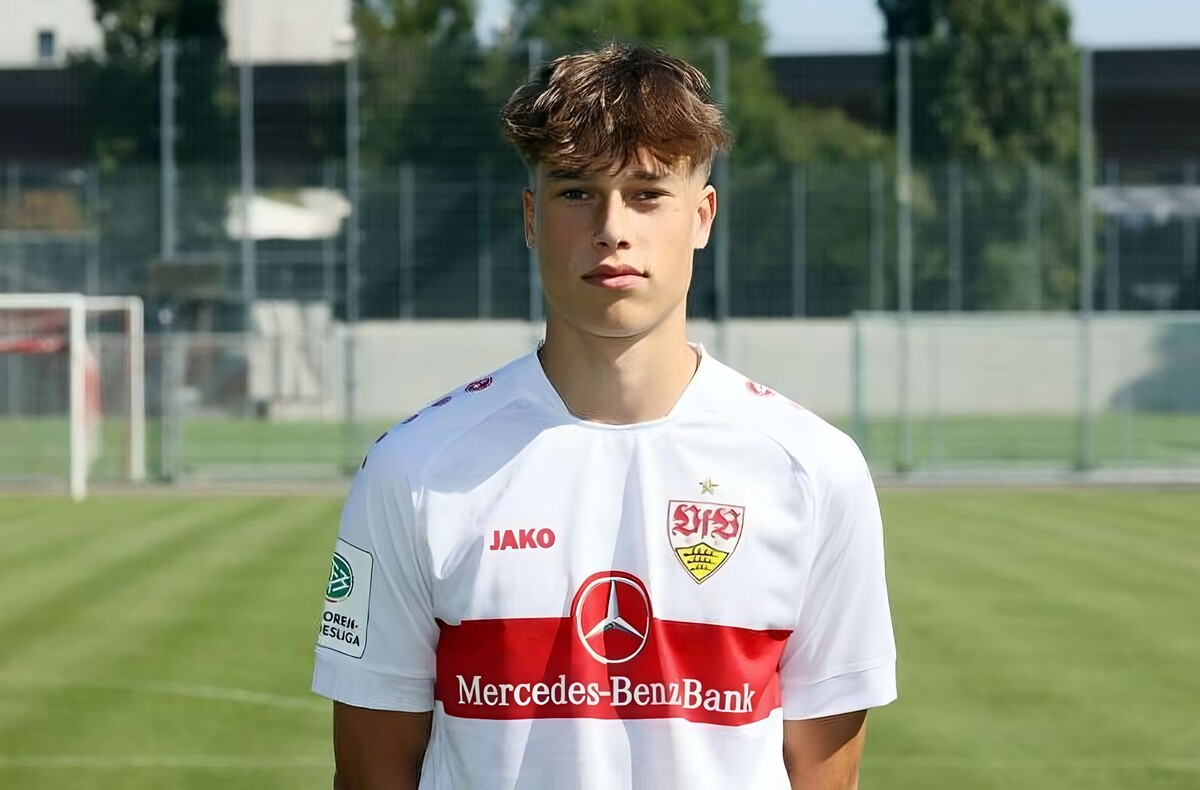 Christopher Olivier, hier im Trikot des VfB Stuttgart, steht eine große Zukunft bevor.⇒Verein