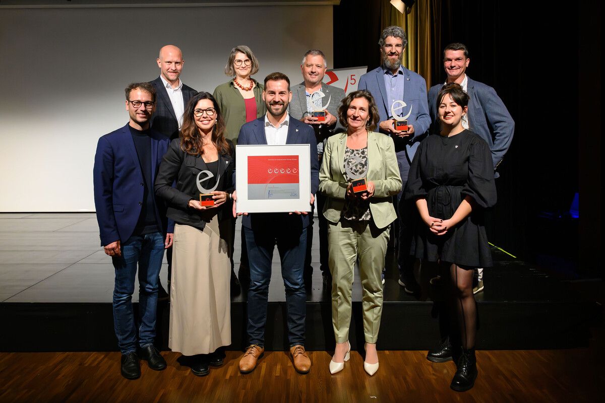 Das e5-Team der Stadt Bludenz freute sich über die Zertifizierung.⇒ Land Vorarlberg