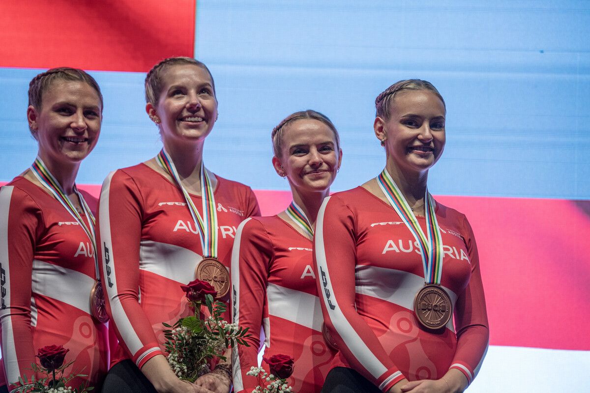 Der 4er mit Laura Schnetzer, Lea Morscher, Annika Pichler und Anna Pircher. Drew Kaplan/5