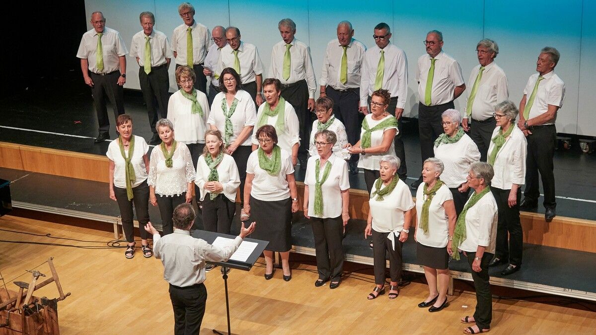 Der Chor im Vorjahr auf der Kulturbühne AMBACH.⇒ALO