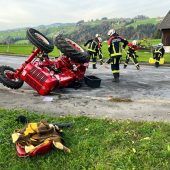 Traktor-Unfall in Alberschwende