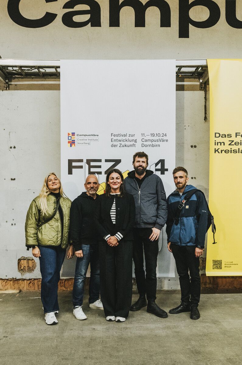 Die Gesprächspartner des Rampengesprächs zur Eröffnung.  ⇒CampusVäre