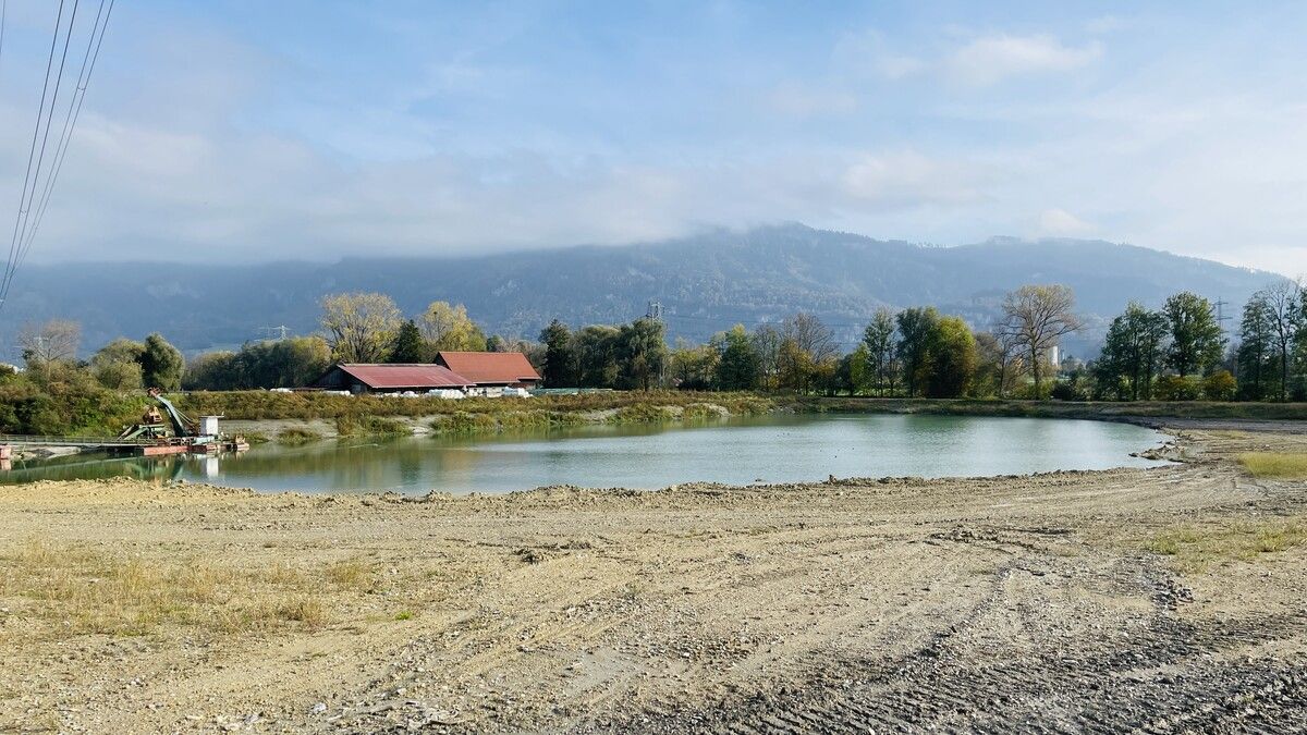 Die Kiesabbauflächen in Altach werden scharf diskutiert.⇒BLA.G