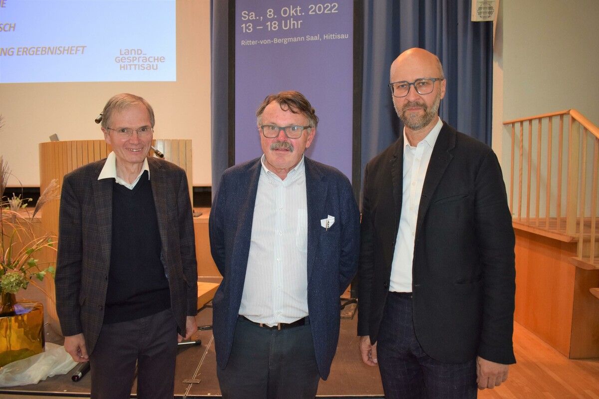 Die Landgespräche sind eine Initiative von Hermann Hagspiel, Johann Steurer und Markus Faißt. ⇒ME