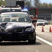 Fliegender Reifen trifft Autos auf A14