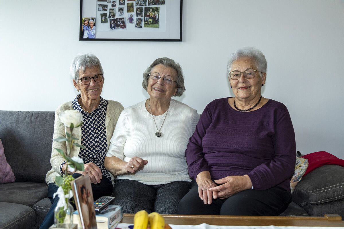 Erna, Maria und Irma (v. l.) sind seit 70 Jahren Freundinnen. ⇒VN/Paulitsch