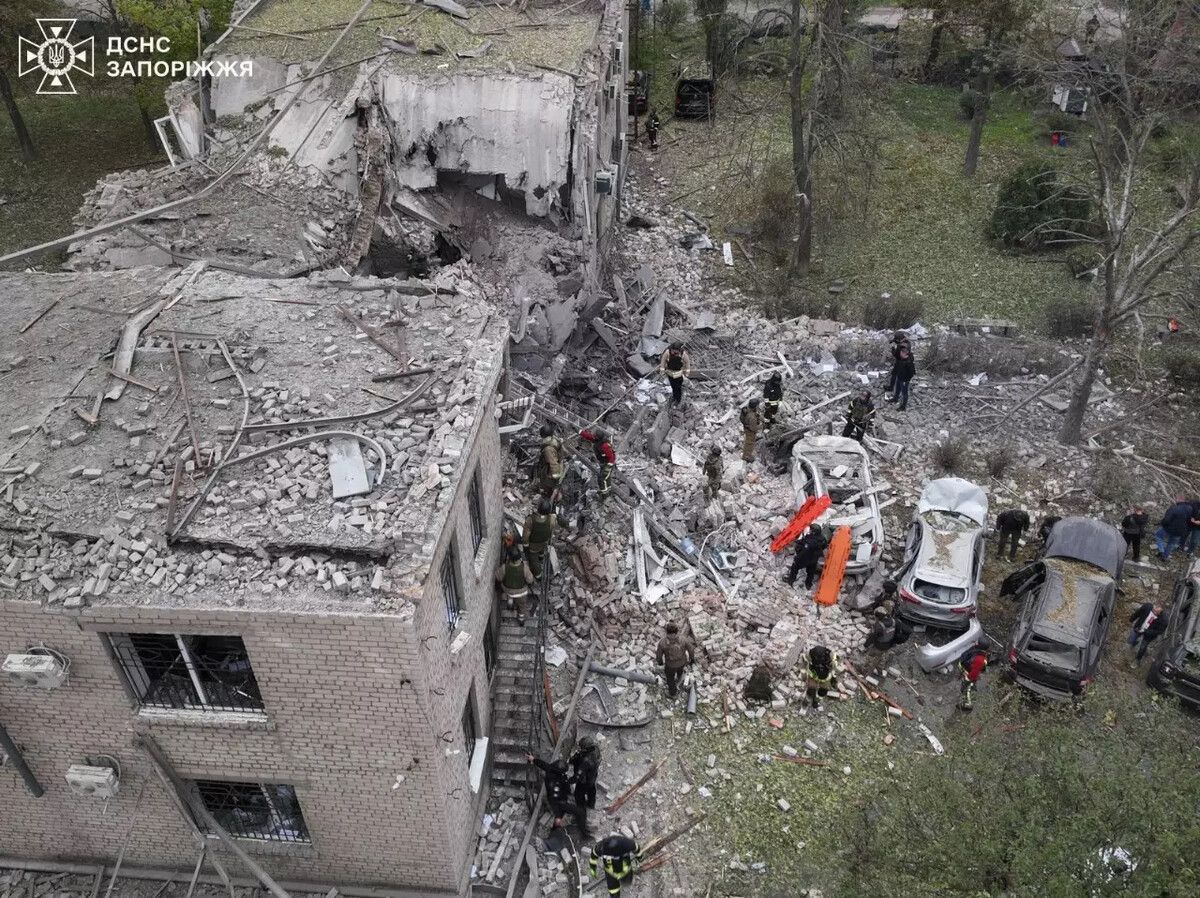 Erst am Dienstag beschossen die Russen Saporischschja mit Raketen.⇒AFP