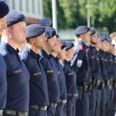 Öffentliche Angelobung von neuen Polizeibeamten