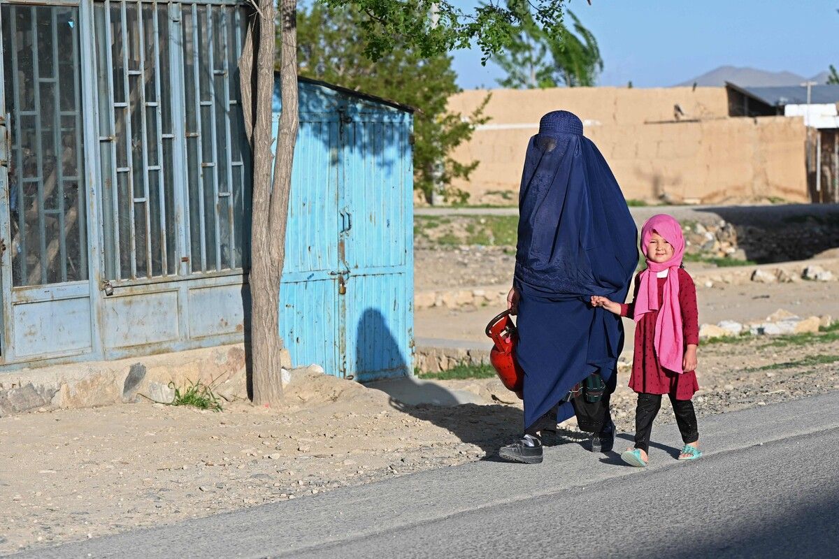 Frauen ist es in Afghanistan verboten, öffentlich ihr Gesicht zu zeigen.⇒AFP