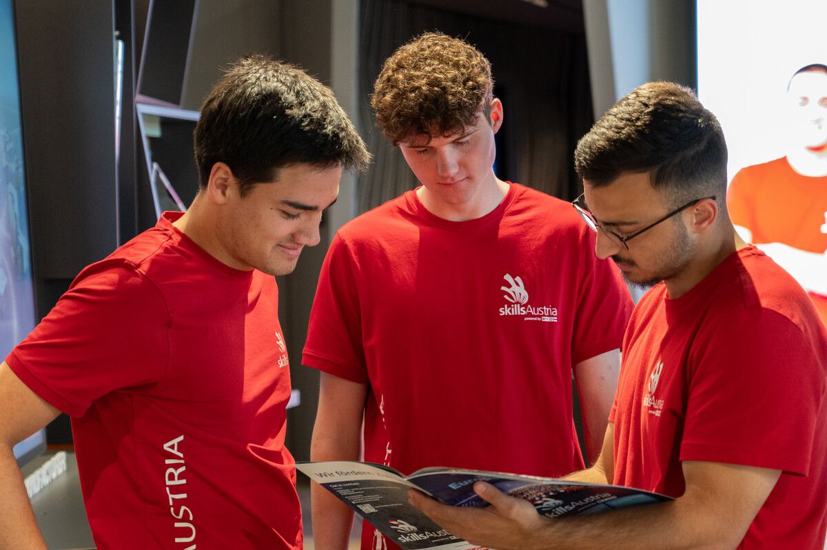 Für Enes Kocabay, Lukas Fiel und Berkay Sahin ging die World Skills mit drei „Medallion for Excellence“ zu Ende.⇒SKILLSAUSTRIA/FLORIAN WIESER