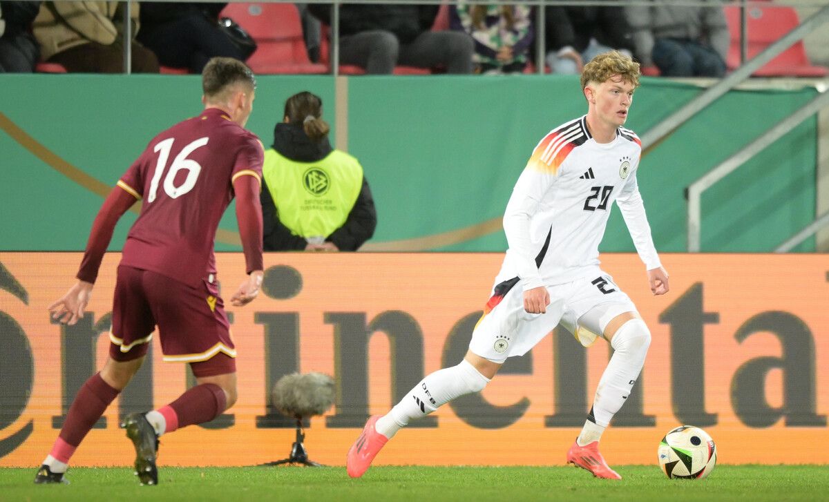 Gegen Bulgarien feierte Paul Wanner sein Debüt im deutschen U21-Team, gegen Polen gelang ihm sein Premierentreffer.⇒gepa