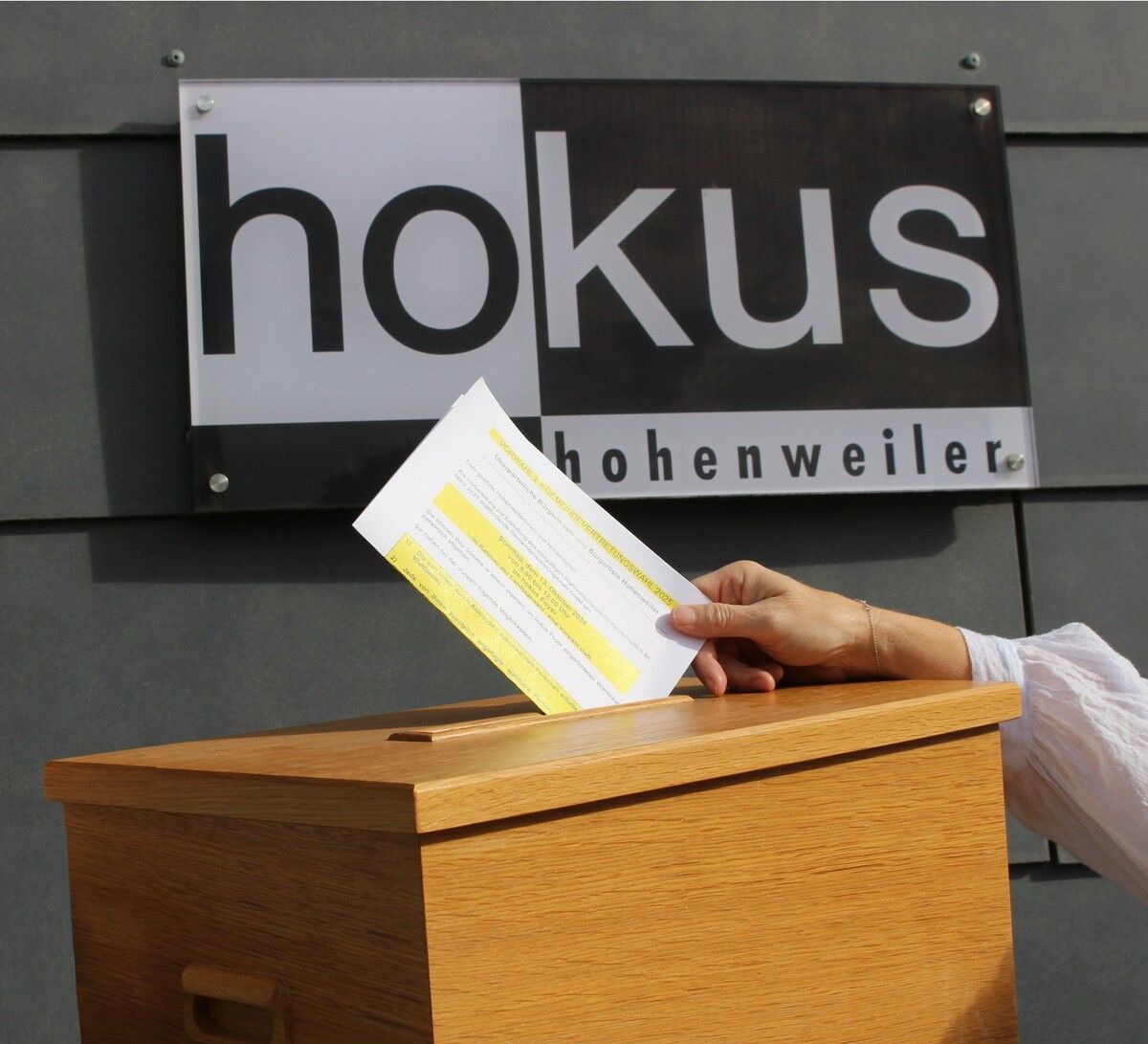 In Hohenweiler wird nicht nur „landtag-gewählt“, gleichzeitig findet im Hokus die Vorwahl zur Gemeindevertretungswahl 2025 statt. ⇒STP