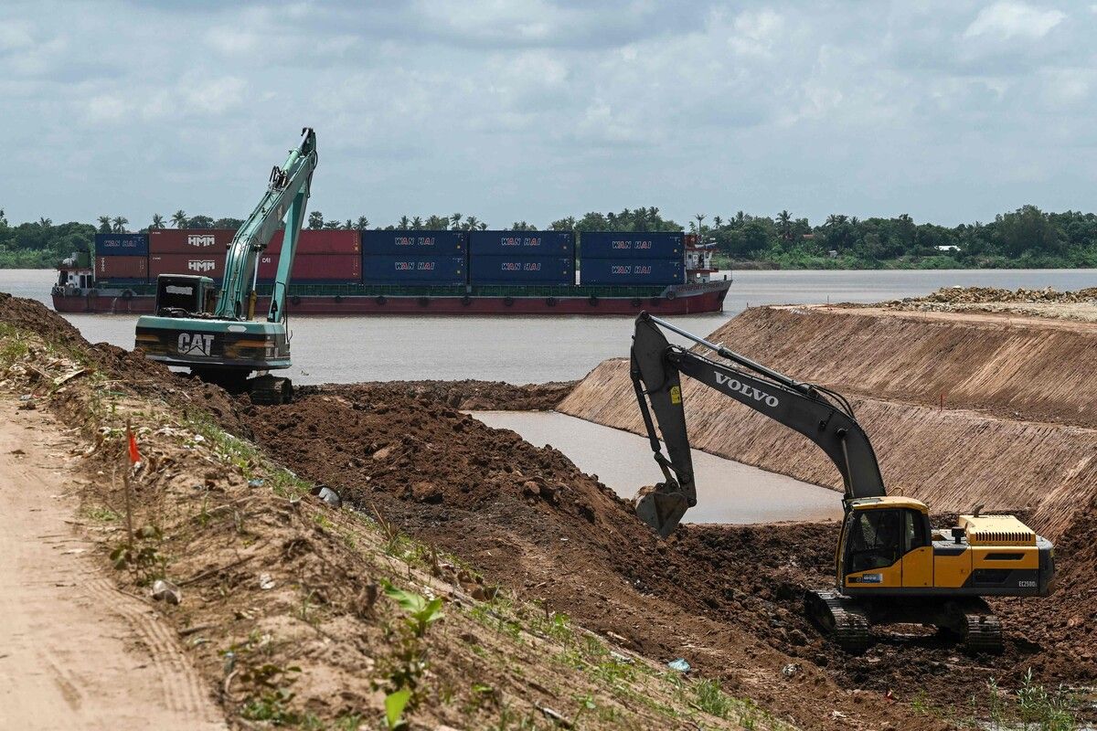 Kambodscha baut ungeachtet aller Bedenken einen Kanal am Mekong. ⇒AFP