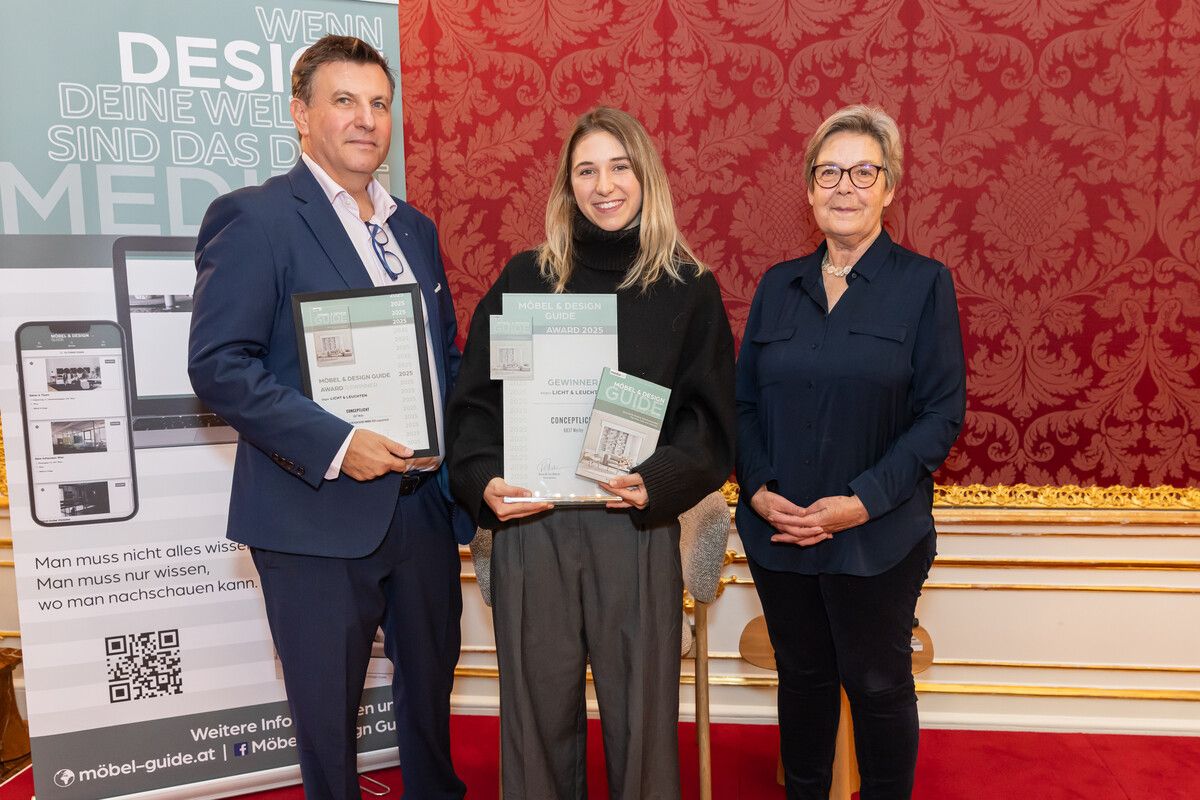 Lena Mittelberger bei der Verleihung in der Wiener Hofburg. ⇒medianet