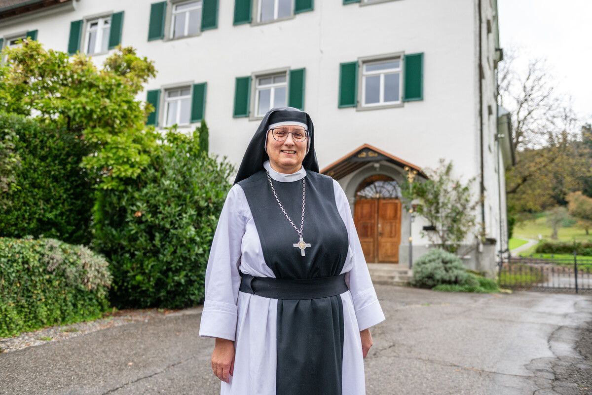 Mutter Maria Stella ist die neue Leiterin des Klosters Mariastern-Gwiggen in Hohenweiler. ⇒VN/Rhomberg