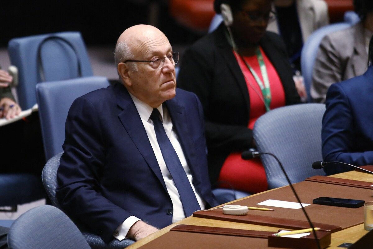 Najib Mikati bei einer Sitzung des UN-Sicherheitsrates vor zwei Wochen.⇒AFP