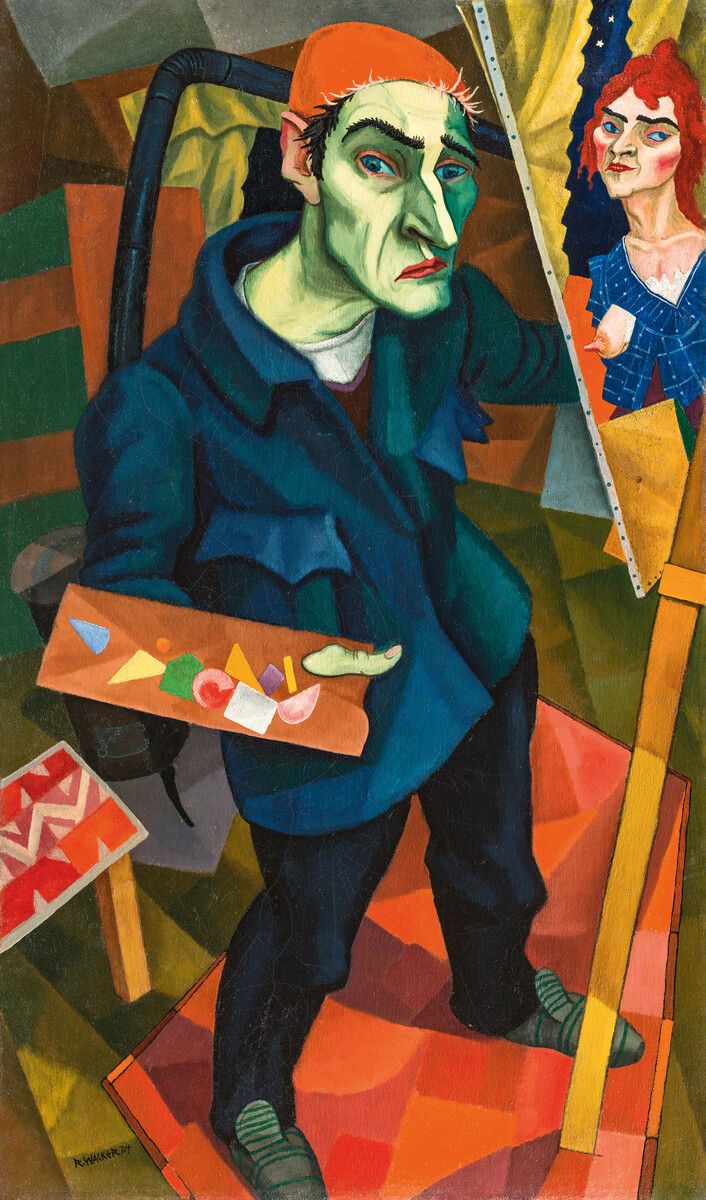 Neben diesem Selbstporträt sind im Leopold Museum rund 250 weitere Gemälde von Rudolf Wacker ausgestellt.⇒Alexander Mitterer/Print Alliance