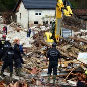 Vermisstensuche nach Überschwemmungen
