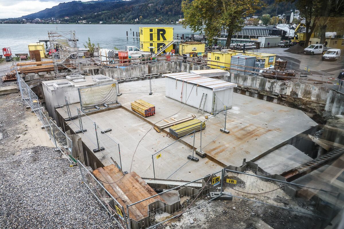 Undichte Baugrube: Die Mängel sind behoben, die Kosten trägt wohl das Bauunternehmen.⇒VN/Steurer, Energieinstitut