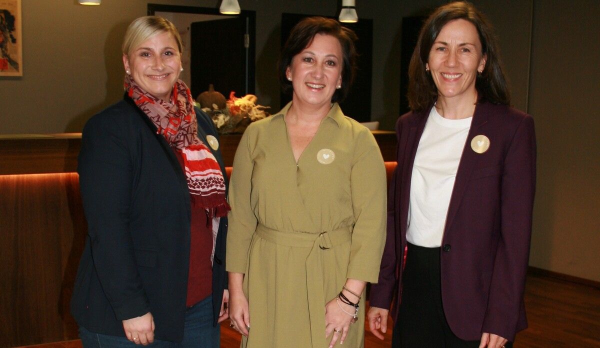 Verena Schmittner-Huter (Schwärzler Hotelgruppe), Gastgeberin Beate Puff-Kopf und Andrea Schwärzler (Schwärzler).