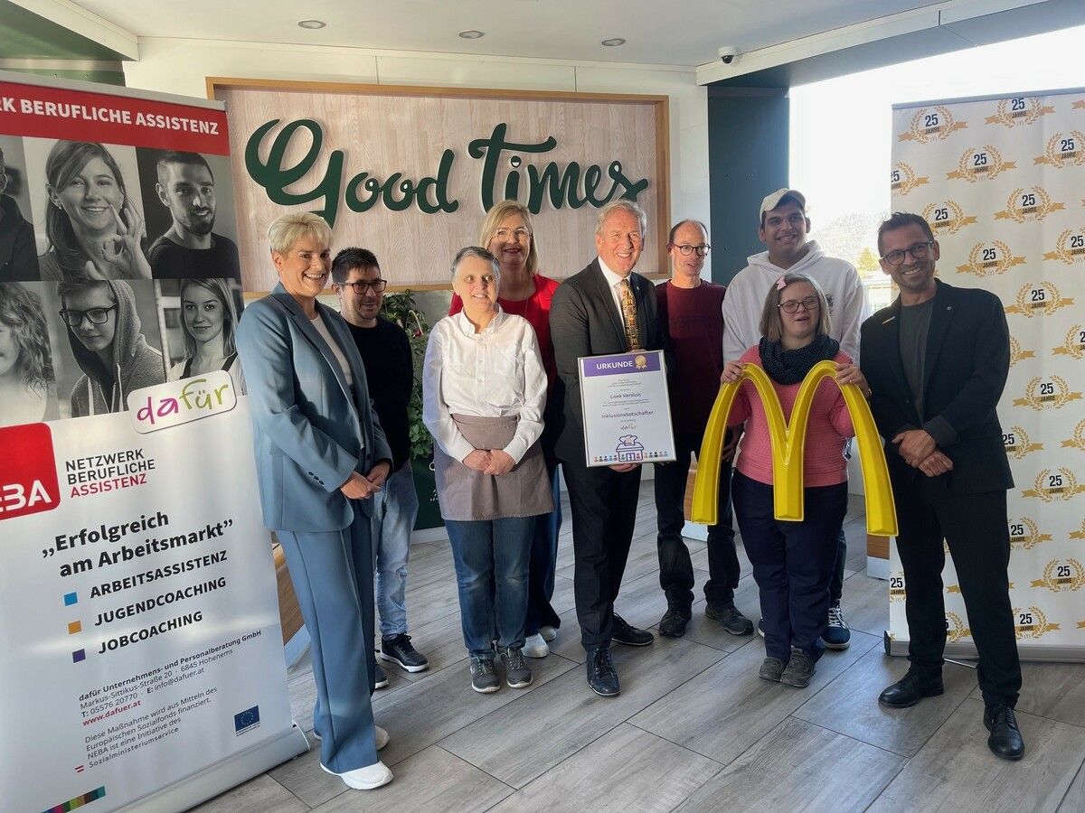 Win-Win-Situation: Mitarbeiter, Unternehmer und Vertreter von „dafür“ und Merlin haben „good times“. ⇒VN/sca