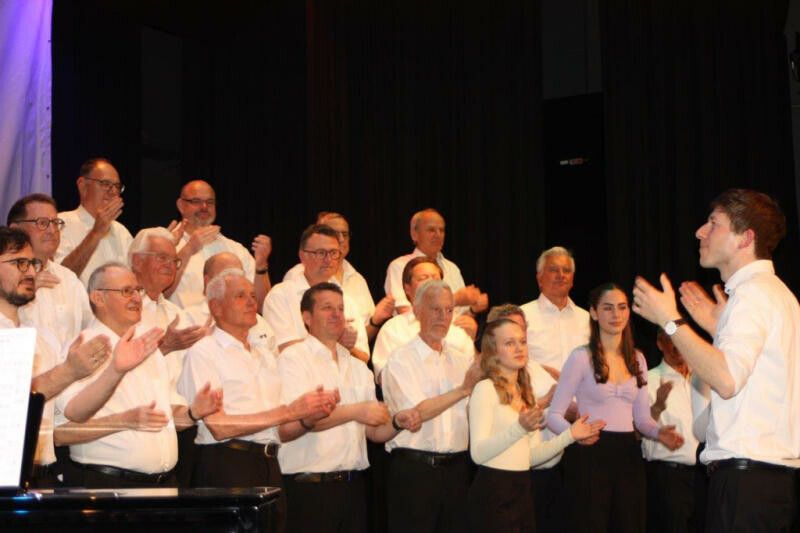 Abschluss zum Jubiläum für den Männergesangverein Rankweil in der Basilika. ⇒VN/TK