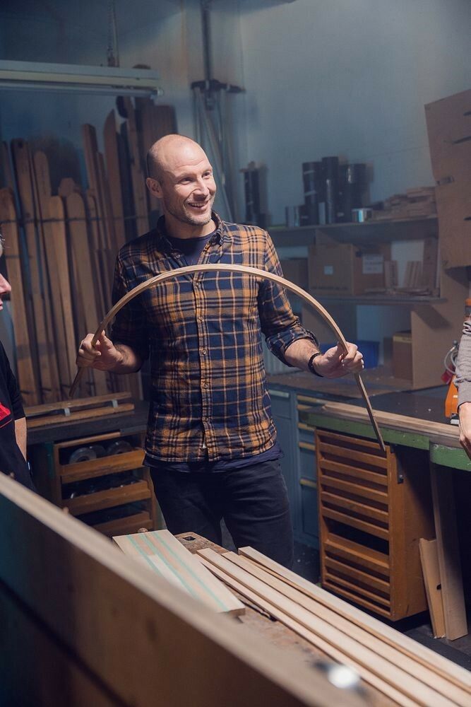 Aksel Lund Svindal: Erstmals Materialien Rattan und Flachs verwendet. ⇒FA