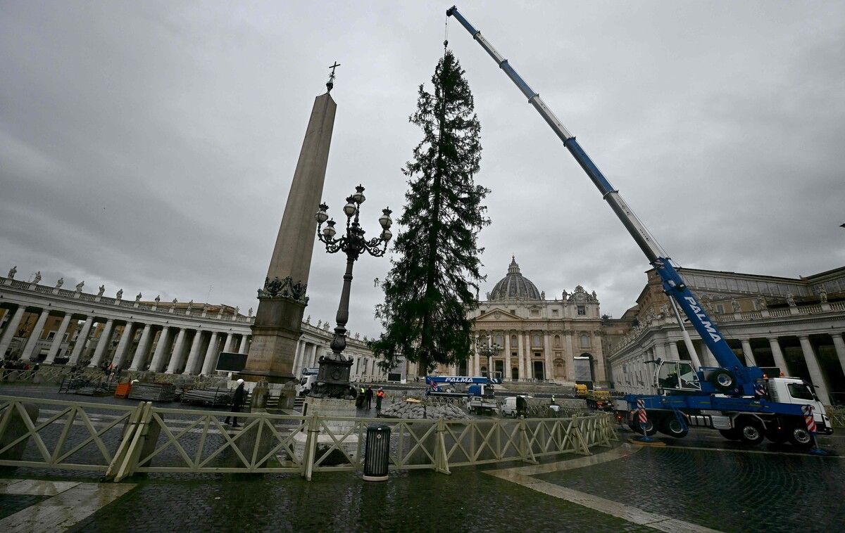 Am heutigen Samstag soll der Christbaum feierlich illuminiert werden.⇒AFP