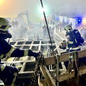 Feuerwehrübung mit Baustellenunfall