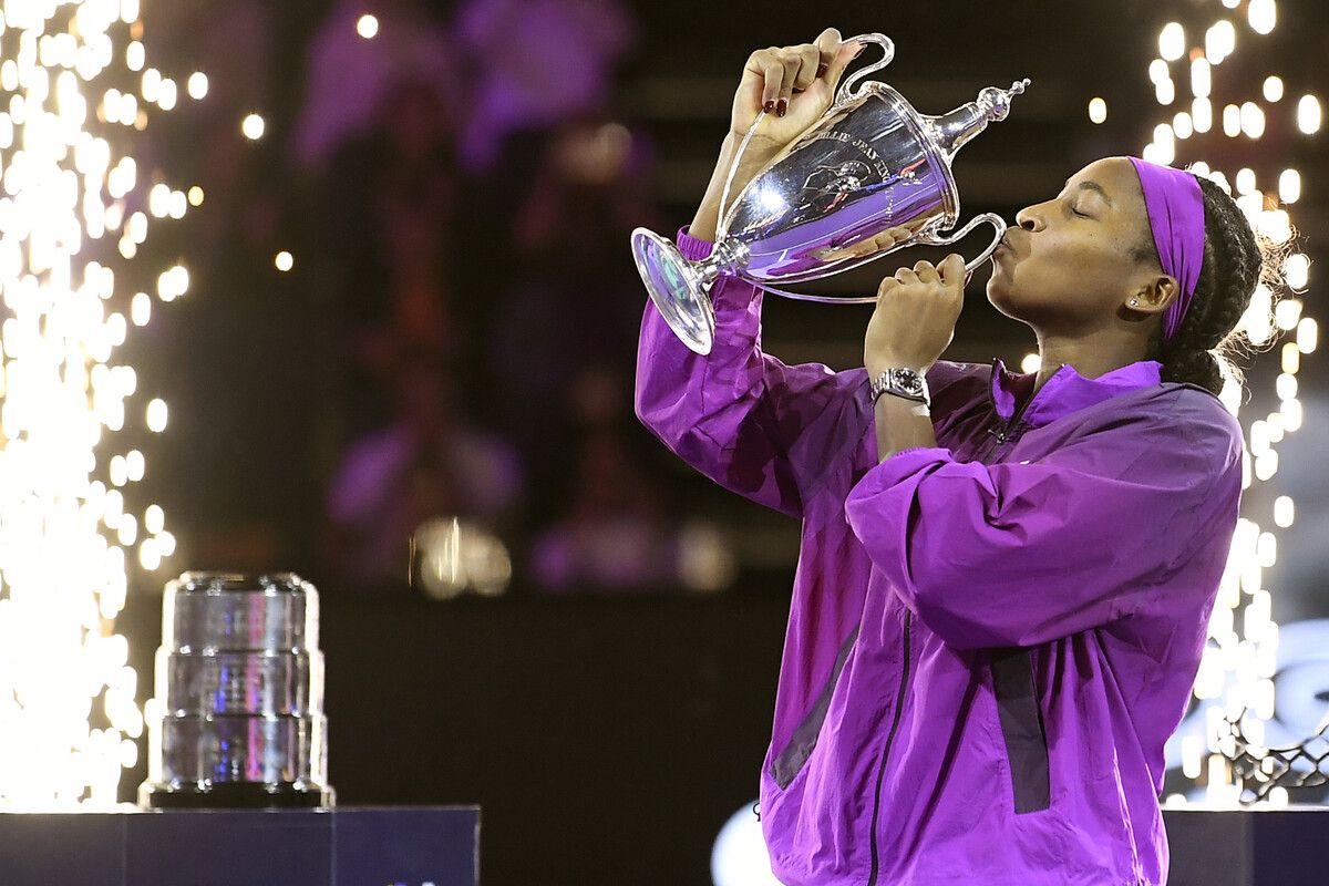Coco Gauff sackte nach ihrem Triumph bei den WTA-Finals 4,8 Millionen Dollar ein.⇒ap