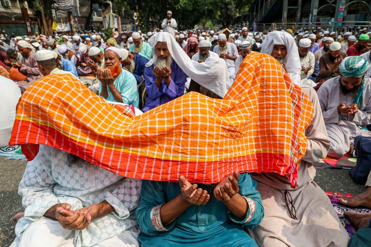 Das Freitagsgebet in Dhaka, Bangladesch. AFP