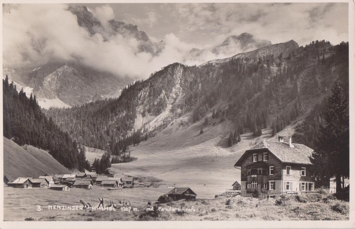 Das Nenzinger Gemeindearchiv umfasst rund 20.000 Fotos, darunter beispielsweise diese alte Ansicht des Nenzinger Himmels.⇒Nenzinger Archiv