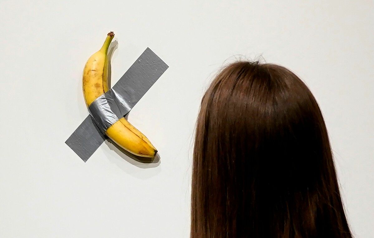 Das provokante Konzeptkunstwerk wurde bei Sotheby's versteigert.⇒AFP