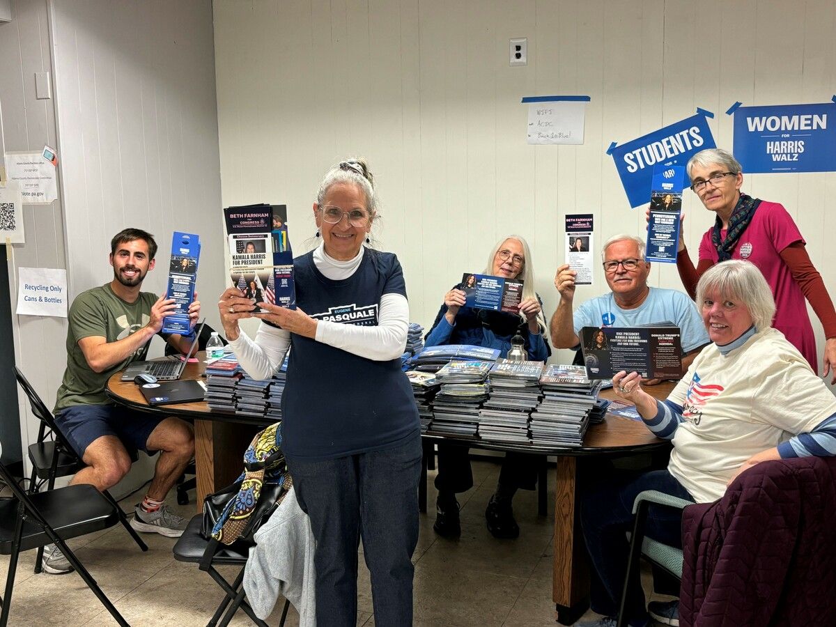 Das Wahlkampfbüro der Demokraten im historischen Gettysburg, Pennsylvania. Hunderte Wahlhelfer rannten von Tür zu Tür. ⇒VN/Hämmerle