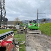 Staudenweg-Ausbau auf Schiene