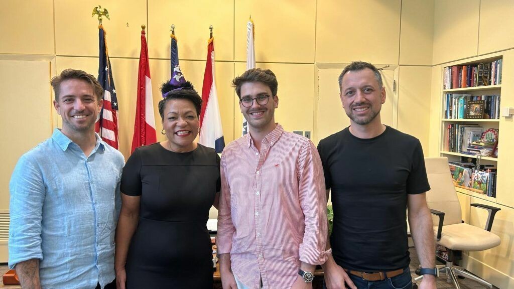 Die Bürgermeisterin von New Orleans empfing eine Gruppe aus Österreich.